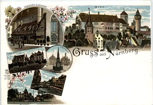 Gruss aus Nürnberg - Litho -476980