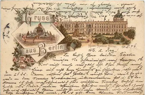 Gruss aus Berlin - Litho 1896 -454204
