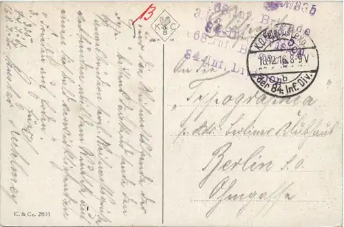 Typen aus Russisch Polen - Feldpost 84. Infanterie Division -494392