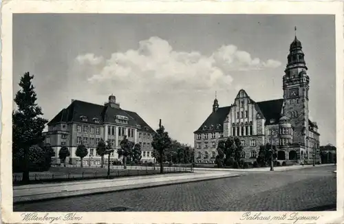 Wittenberge, Rathaus mit Lyceum -397654