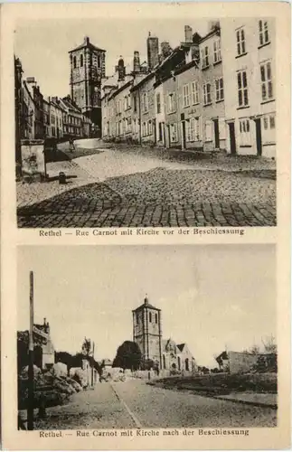 Rethel - Rue Carnot - Feldpost Grosses Hauptquartier -494398