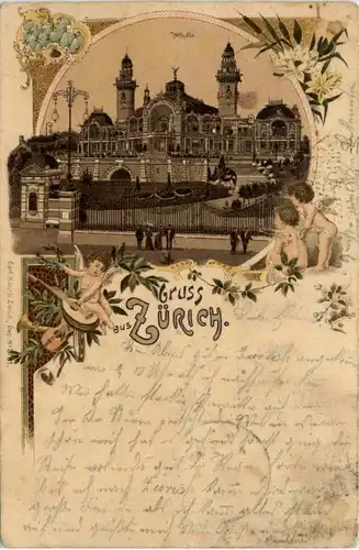 Gruss aus Zürich - Litho Künzli -494472