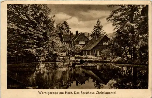 Wernigerode, Das Forsthaus Christianental -396890