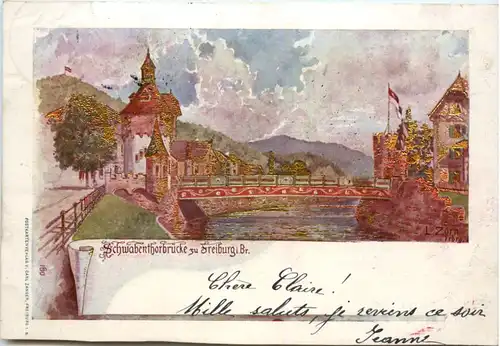 Freiburg - Schwabenthorbrücke -477580