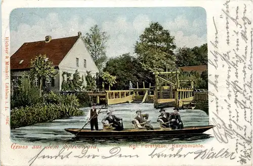 Gruss aus dem Spreewald, Kgl. Forsthaus Kannomühle -397030