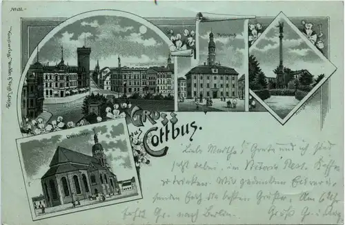 Gruss aus Cottbus - Litho -495202