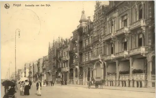 Heyst - Gedeelte van den Dijk - Feldpost 1. Marine Division -494368