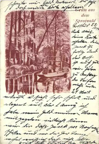 Gruss aus dem Spreewald - Litho -494992