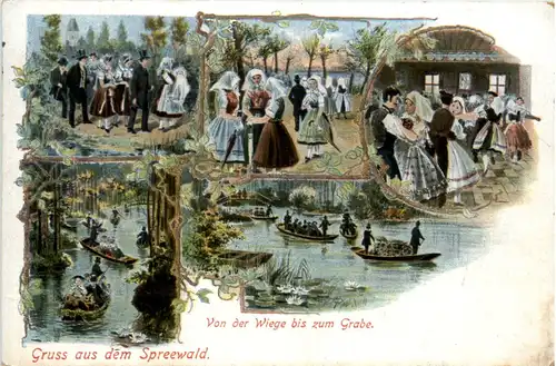 Gruss aus dem Spreewald - Litho -495018