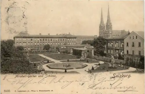 Salzburg, Mirabell-Garten und Schloss -375228