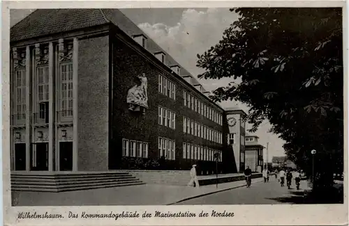 Wilhelmshaven - Das Kommandogebäude der Marinestation -494928