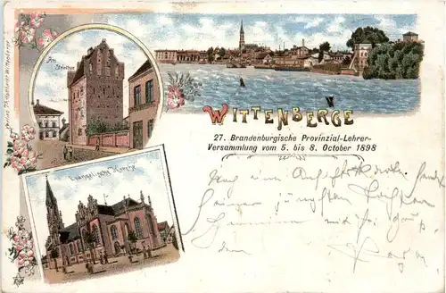 Wittenberge - 27. Brandenburgische Provinzial Lehrer Versammlung 1898 - Litho -495068