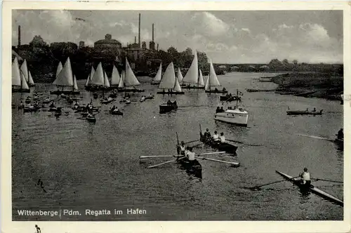 Wittenberge, Regatta im Hafen -397730