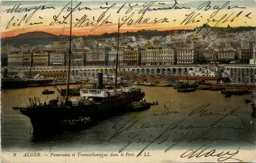 Alger - Transantlantique dans le Port -458458