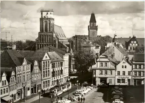 Cottbus, Altmarkt mit Oberkirche -398110