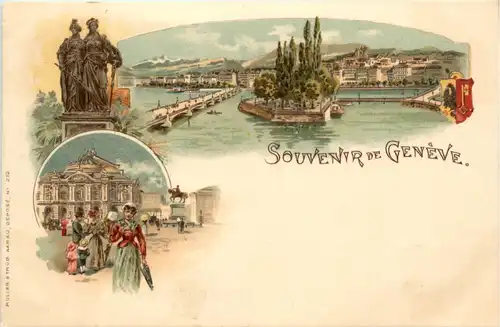 Souvenir de Geneve - Litho -495260