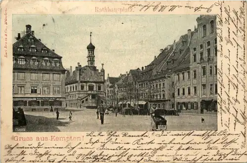 Gruss aus Kempten, Rathausplatz -398370
