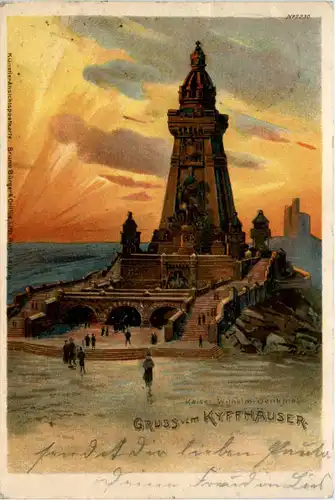 Kyffhäuser - Kaiser Wilhelm Denkmal - Litho -496158