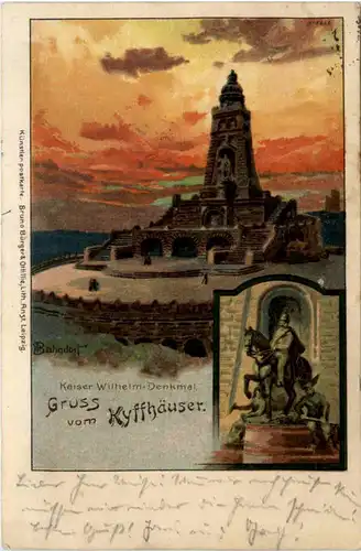 Gruss vom Kyffhäuser - Litho -496218