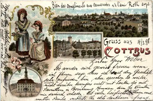 Gruss aus Cottbus - Litho -495214