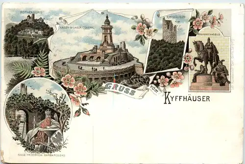 Gruss vom Kyffhäuser - Litho -496208