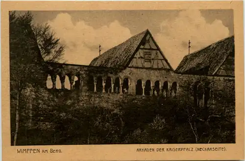 Wimpfen am Berg - Arkaden der Kaiserpfalz -496942