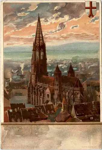 Münster Freiburg - Litho -496036