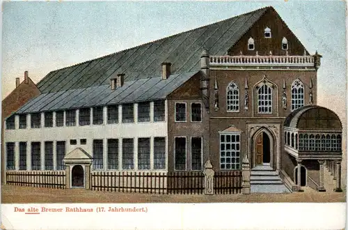 Bremen, das alte Bremer Rathaus -376448