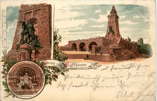 Kyffhäuser - Kaiser Wilhelm Denkmal - Litho -496136