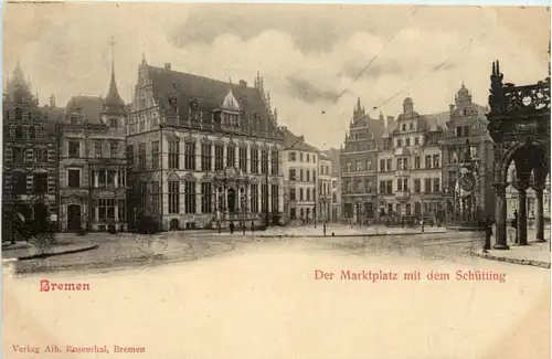 Bremen, der Marktplatz mit dem Schütting -376548