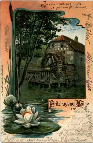 Pritzhagener Mühle - Litho -496818