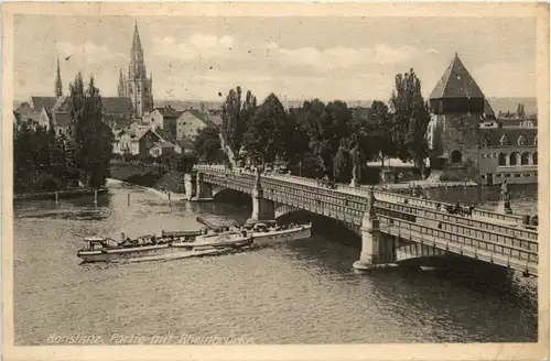 Konstanz - Partie mit Rheinbrücke -496832