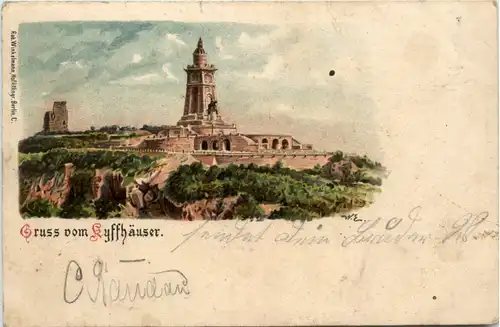 Gruss vom Kyffhäuser - Litho -496220