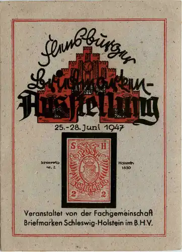 Flensburg - Briefmarken Ausstellung 1947 -495834