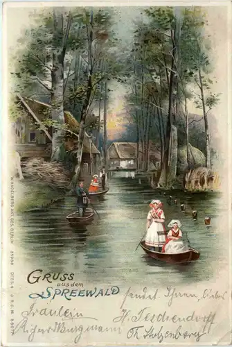 Gruss aus dem Spreewald - Litho -494990