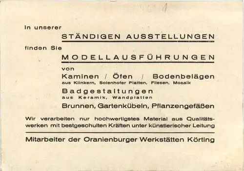 Oranienburg - Keramik Ernst Lohm -496314