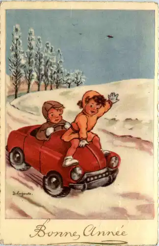 Neujahr - Kind im Auto -496594