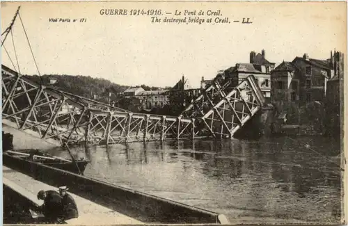 Guerre 1914-1916 - Le Pont de Creil -497348