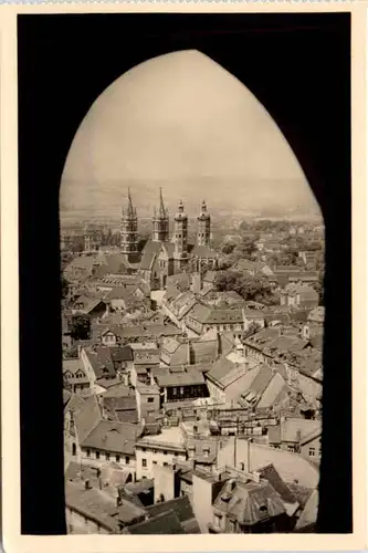 Naumburg, Blick von der Wenzelskirche auf den Dom -377878