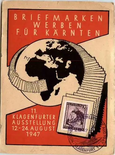 Klagenfurt - Ausstellung Brifmarken 1947 -496050