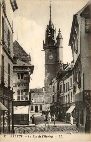 Evereux - La Rue de l Horloge -497616