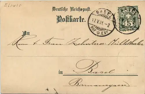 Strassburg - Störche - Litho -498462