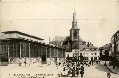 Armentieres - La Place des Halles -497620