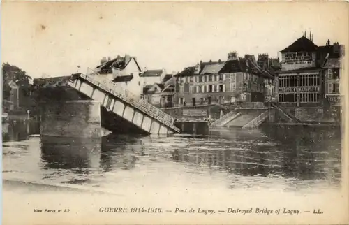 Guerre 1914-1916 - Pont de Lagny -497334