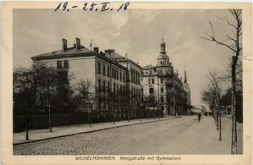 Wilhelmshaven - Königstrasse mit Gymnasium -498742