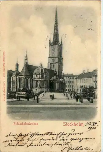 Stockholm - Riddarholmskyrkan - Prägekarte -498312
