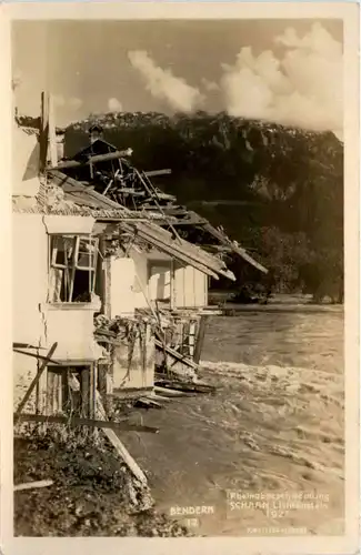 Bendern - Rheinüberschwemmung Schaan 1927 -498288