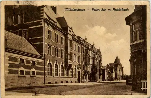 Wilhelmshaven - Petersstrasse mit Reichsbank -498692