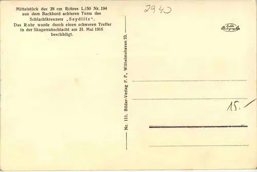 Wilhelmshaven - Schlachtkreuzer Gendlitz -499162