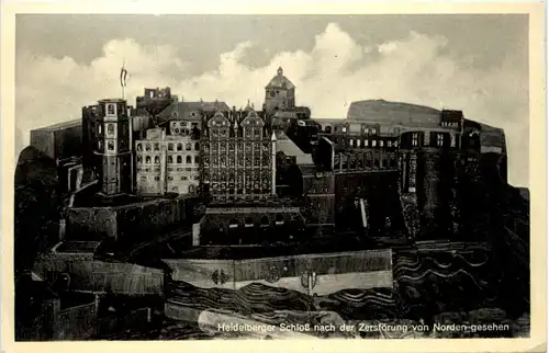 Heidelberg - Schloss nach der Zerstörung -498356